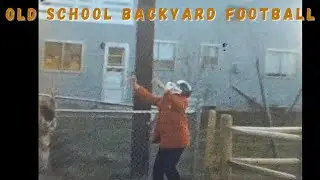 1960&rsquo;s Footage of Kids Playing Backyard Tackle Football - Stock Video