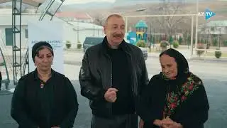 Prezident İlham Əliyevin sakinlərlə görüşündən yadda qalanlar