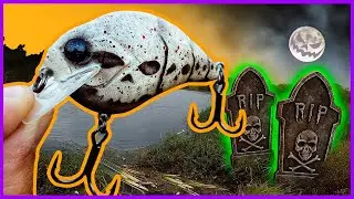 HALLOWEEN FISHING CHALLENGE 2020 - Pond Hopping For Bass With A Spooky Custom Lure