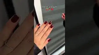 Cherry Red Nails🍒❤️ 🌹#ellieyoungnails #nailsvideo #nalis #cherryrednails#winerednails #protip