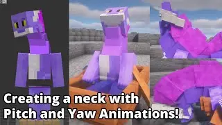 How to create a Neck and animate Pitch and Yaw in Customizable Player Models Mod for Minecraft!