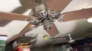 Brushed nickel hunter original ceiling fan 52&rdquo; 2001 (first with updated lighting)