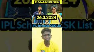 IPL Schedule 2024 | CSK Match List | IPL 2024 | #shorts #ipl2024 #csk