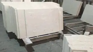 Crema Luna Limestone Tile For Korea Indoor Wall Cladding Project From Tingida Stone