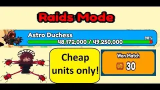 Toilet Tower Defense: How to win Raids Hard Mode with Only Cheap Units! (Solo!)