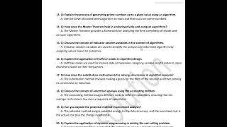 Download Pdf For DAA Viva Question With Answer Design and Analysis of Algorithms || #syvsolution