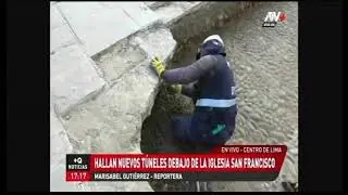 Hallamos restos arqueol&oacute;gicos virreinales en el atrio de la iglesia de San Francisco