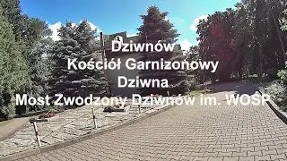 🇵🇱 Dziwnów. Kościół Garnizonowy. Most Zwodzony Dziwnów im. WOŚP. Dziwna. Zachodniopomorskie. Polska.
