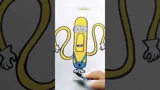 how to draw Mega Minion 😅 #art #drawing #cartoon #draw