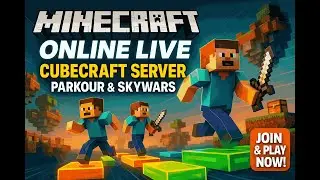 Minecraft Online Live 🎮 CubeCraft Server Madness &ndash; Parkour, SkyWars & Fun with Friends!