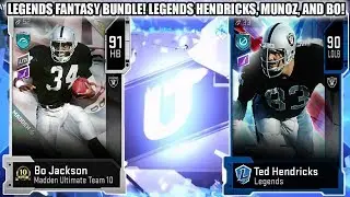 LEGENDS FANTASY BUNDLE! LEGENDS BO JACKSON, MUNOZ, AND HENDRICKS! | MADDEN 20 ULTIMATE TEAM