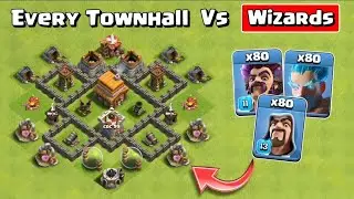 Every Townhall vs Wizards | clash of clans