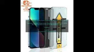 1005004663262955 One click Installation Privacy Screen Protectors for IPhone 13 12 11 1