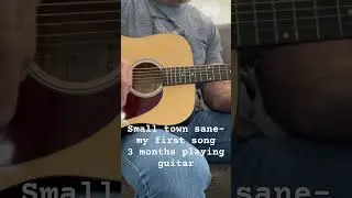 Small town sane, just learning to play the guitar ￼