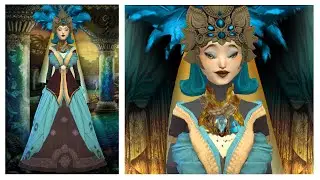 Сестры  ПАВЛИНЫ. Луна и Солнце (Из серии о Зверолюдях) The Sims 4