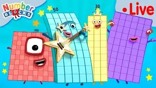 VOLTA &Agrave;S AULAS! 🌈🔴Maratona ao vivo de Numberblocks em Portugu&ecirc;s Brasil | 123 - Epis&oacute;dios completos!