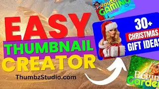 Easy Christmas YouTube Thumbnail Creator Tool for YouTube Thumbnails