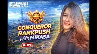 CONQUEROR TOP 100 RANK PUSH DAY 8🛑| SOLO 30 KILLS🛑| BGMI LIVE 🛑| #bgmi #girlgamer #facecam #live