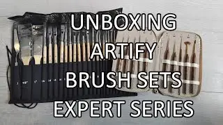 Amazon Artify 2 sets of artists brushes. Unboxing / 1st impressions . Watercolour Acrylic Oil.