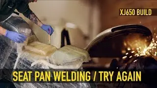 XJ650 Build Part 12 - Fibreglass Seat Cowl + Pan Fabrication