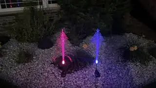 🎄 Christmas Tree Solar Lights Review | 2-Pack Multi-Color Outdoor Garden & Festival Decor! ✨