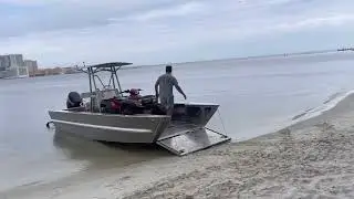 Long Beach Custom Boat 24&rsquo; x 84&rdquo; sea trials to the island