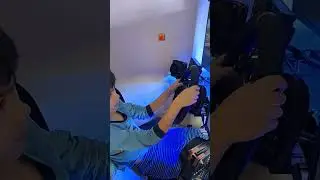 SIM RACING 9-year-old Harris in a motion SEAT! #racingsimulator #simracing