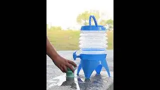 Outdoor Foldable Water Bucket #shorts #waterbucket #foldablebottle