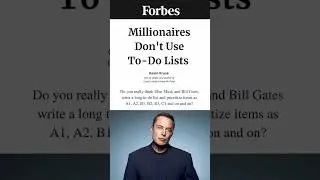 Millionaires use this productivity method #timebox