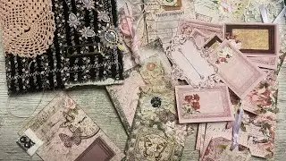 Shabby chic junk journal ephemera and embellishments #shabbydabbydoodah DT