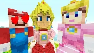 LOVE AT FIRST SIGHT! *MARIO AND PEACH!* | Super Mario Series | Minecraft [259]