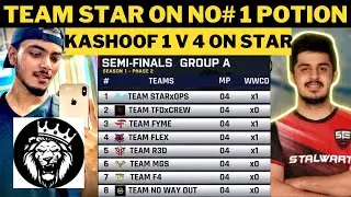 Star anonymous chicken dinner | Pes kashoof 1 v 4 on Star | team star competitive | Esports Pakistan