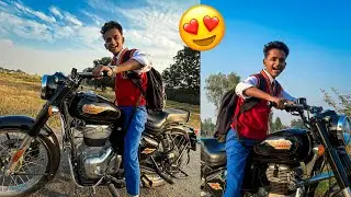 Zeeshan Riding New Bullet 😍 First Day Bike Chala Diya 😧