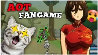Playing Attack on titan fan game with my friends (RAOT)