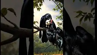 😢 Crow Stole the Chick&hellip; But What the Rooster Did Next Will Shock You! 🐓💔 | Emotional Animal Story
