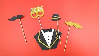 New Year Party 2026 - DIY Photo booth Props
