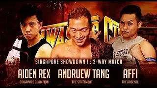 3Way MATCH Singapore Showdown, Sawasdee Cup 2018 at Bangkok  サワディカップ　アジアプロレスサミット
