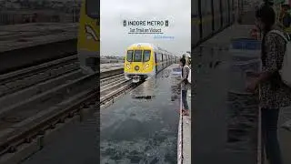 1st Metro Trial Run on Viaduct of Indore Metro. #train #metro #indore | Bhardwaj Biking