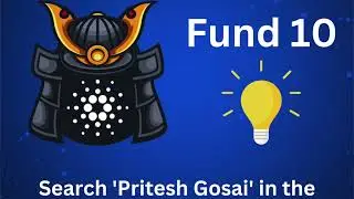 Vote for 'Pritesh Gosai' in Catalyst Fund 10! #Cardano #projectcatalyst