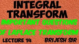 Important quotation of Laplace transform