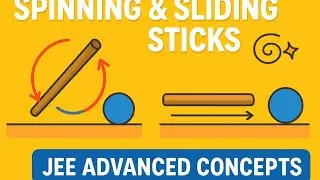 Part 1🎯 🔥 Rotational Motion 🌀💫 Spinning & Sliding Sticks on a Frictionless Table | JEE Advanced  ⚡