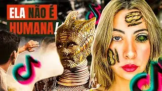 A TIKTOKER QUE DIZ SER UMA REPTILIANA