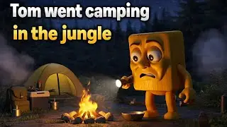 Tom went camping in the jungle.#usa #viral #ai #cartoon 