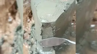 Miniature Concrete Construction | Building a Tiny Concrete Repair | Concrete ASMR