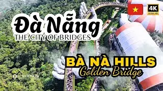☁️ Golden Bridge in the Clouds | B&agrave; N&agrave; Hills Vietnam | The Longest Cable Cars | 4K Drone Landscape