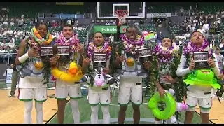 Hawaii Mens Basketball, UH Rainbow Warriors vs CS Bakersfield Roadrunners, 3/9/24 (Senior Night)