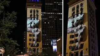 Surreal Engine by Lightbrush in the June 2025 installation of Night Lights Denver