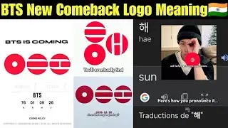 BTS New Comeback Logo Meaning in Hindi 🇮🇳 BTS Hint about New Logo World Tour in 2025 😍BTS World Tour