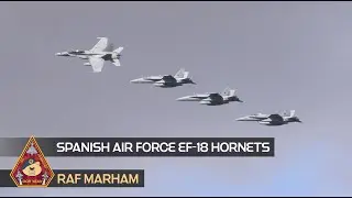 KEEPING IT TIGHT THE SUPER COOL EF-18 LEGACY HORNET SPANISH AIR FORCE EX. RAMSTEIN FLAG • RAF MARHAM