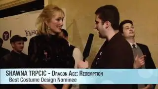 2012 IAWTV Awards Blue Carpet Interview: Shawna Trpcic of Dragon Age: Redemption